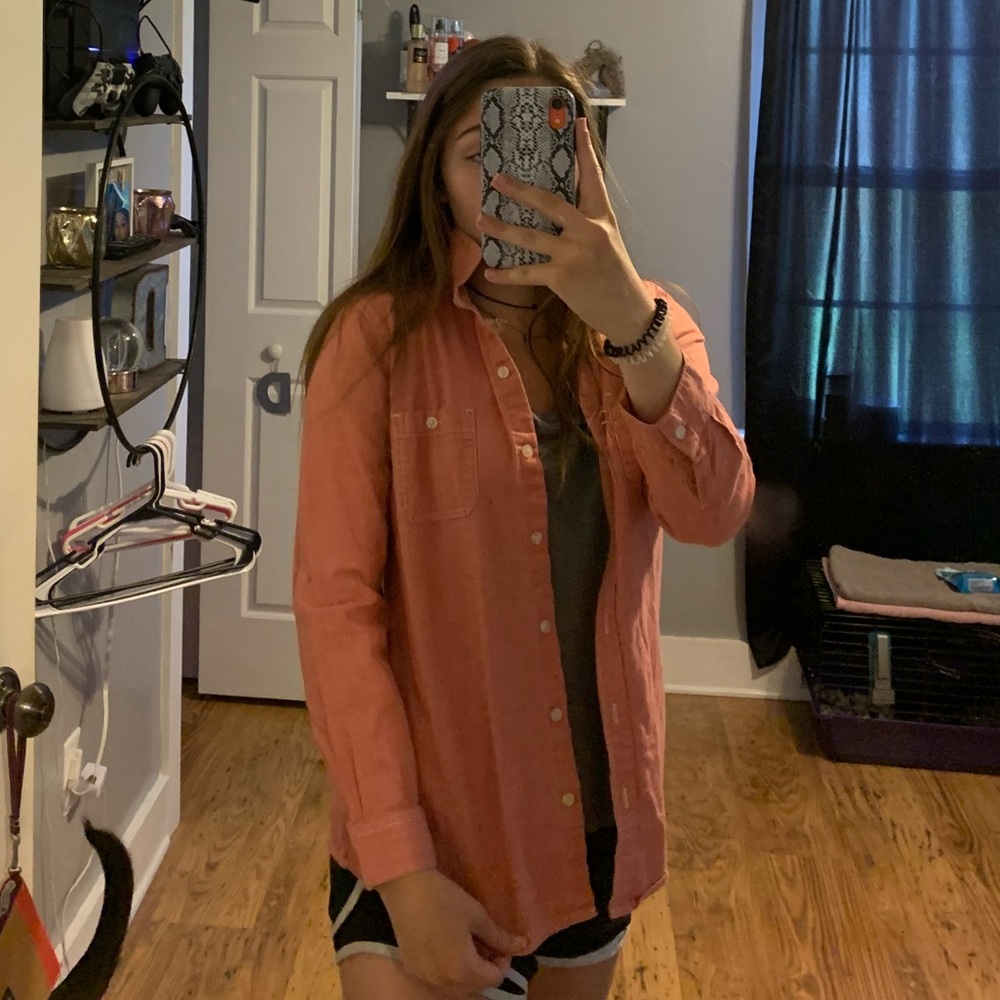 Old Navy Vintage Pink Flannel